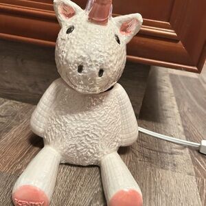 Scentsy Pink and Cream Unicorn Warmer
